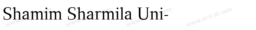 Shamim Sharmila Uni字体转换